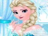 Elsa fazer unhas